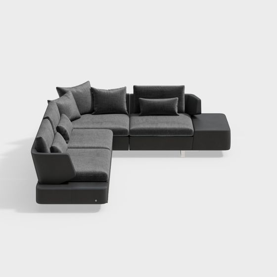 Urban Comfort Sofa 3D model for Modern Spaces