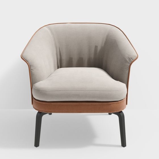 Cozy Curve 3D model Chair for Modern Interiors