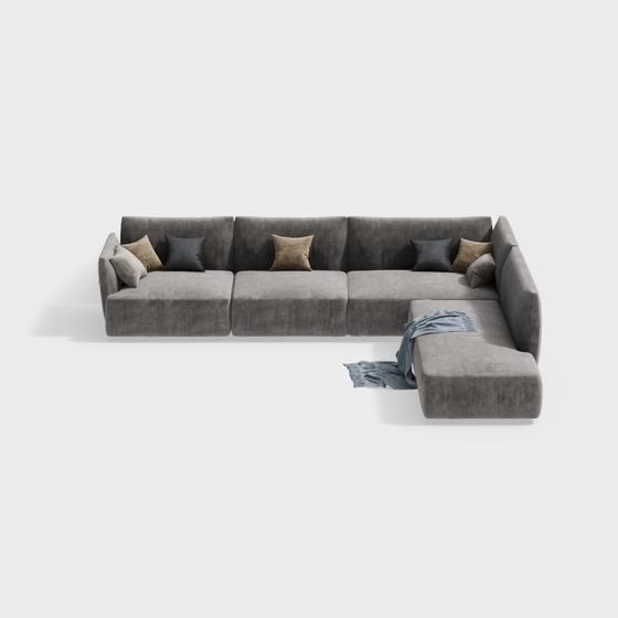 Urban Comfort Sofa 3D model for Stylish Spaces