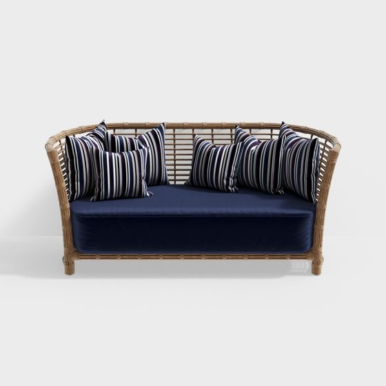 Cozy Retreat 3D model Sofa