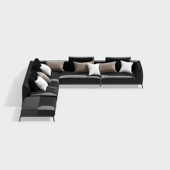 Urban Comfort Sofa 3D model