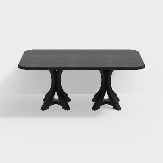 Earth Color Hooker Corsica Table 3D Model
