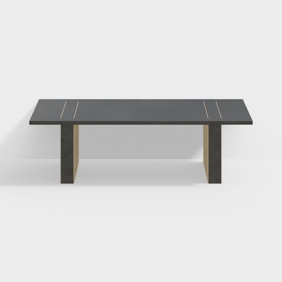 Stylish Urban Long Table 3D model for Diverse Projects
