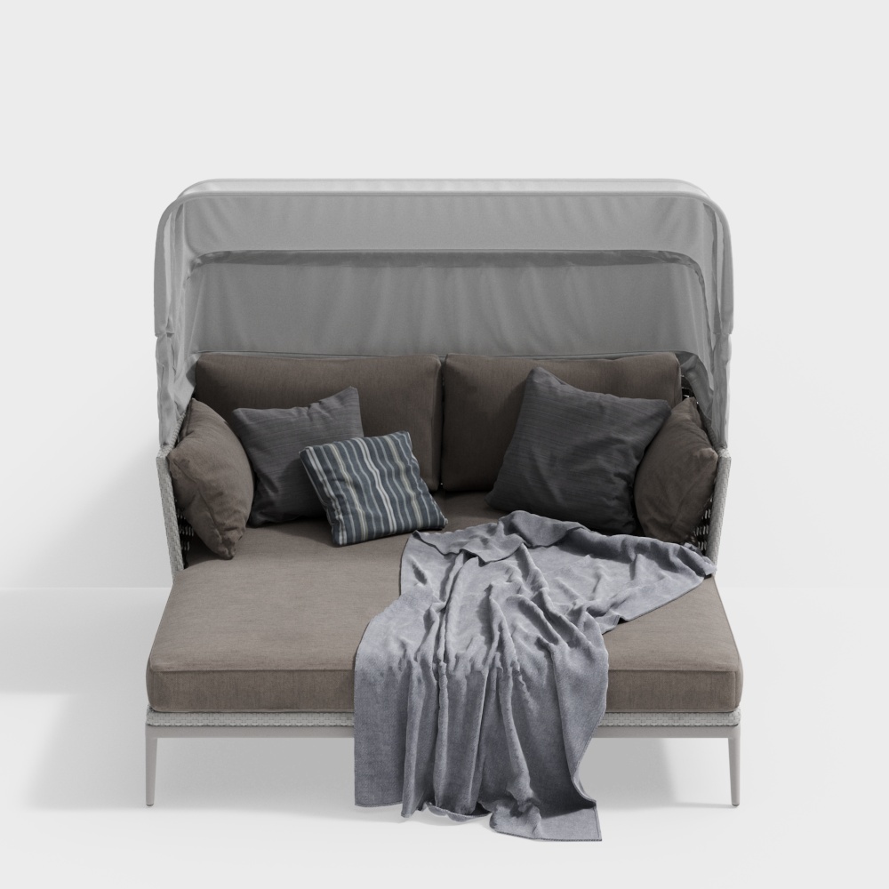 Modern Minimalist Sofa Bed 3D model