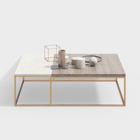 Stylish Coffee Table 3D model for Urban Interiors