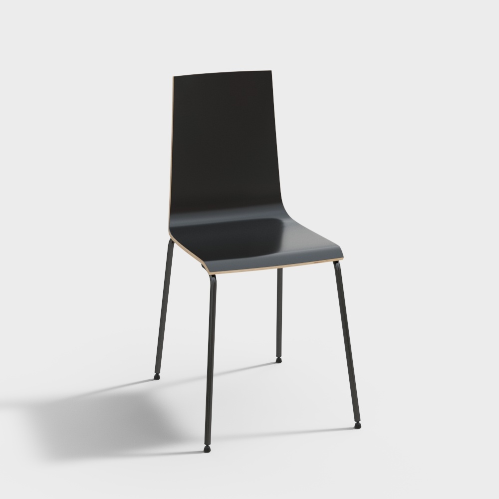 Scandinavian Dining Chairs Black – Minimalist Wood Seating