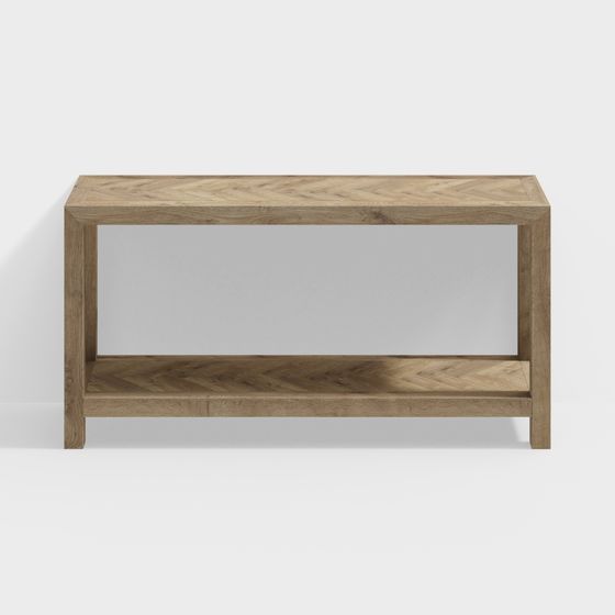 Herringbone Console Table 3D model