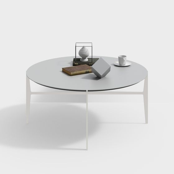 Sleek Round Table 3D model for Contemporary Spaces