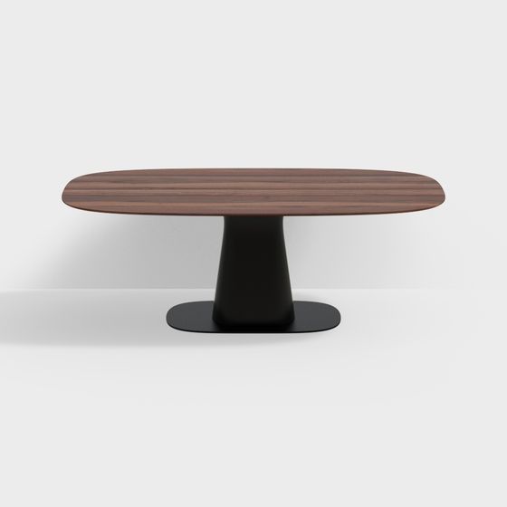 Modern Black Rolf Benz Table 3D Model for Contemporary Dining
