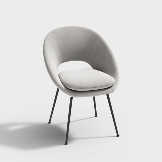 Elegant Cloud Chair 3D model for Diverse Interiors