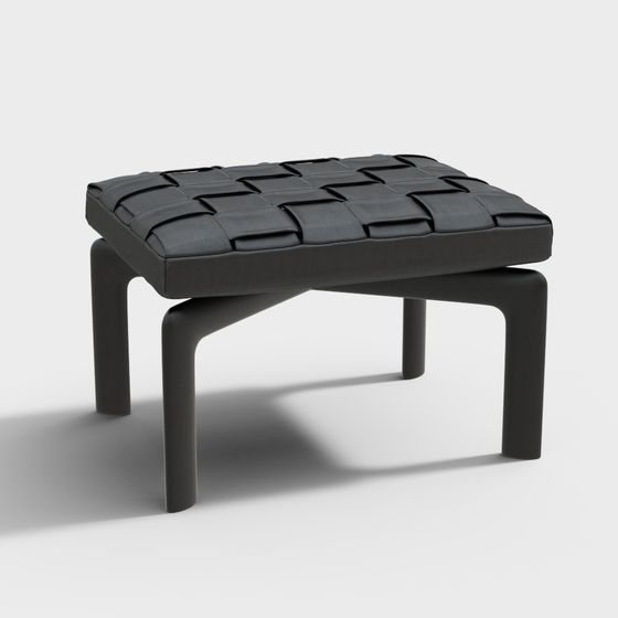 Woven Stool 3D Model for Modern Interiors