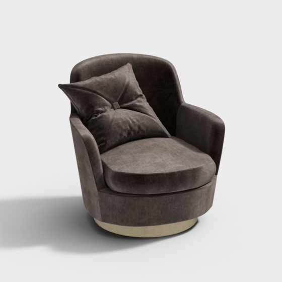Stylish Low-Polygon Armchair 3D model for Modern Interiors