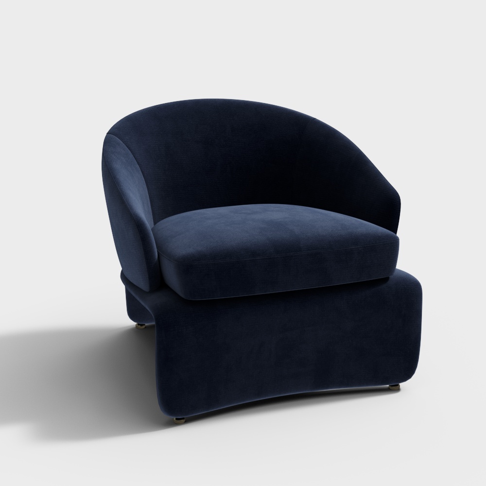 Halley Armchair_Ottoman Set Minotti_Leisure chair