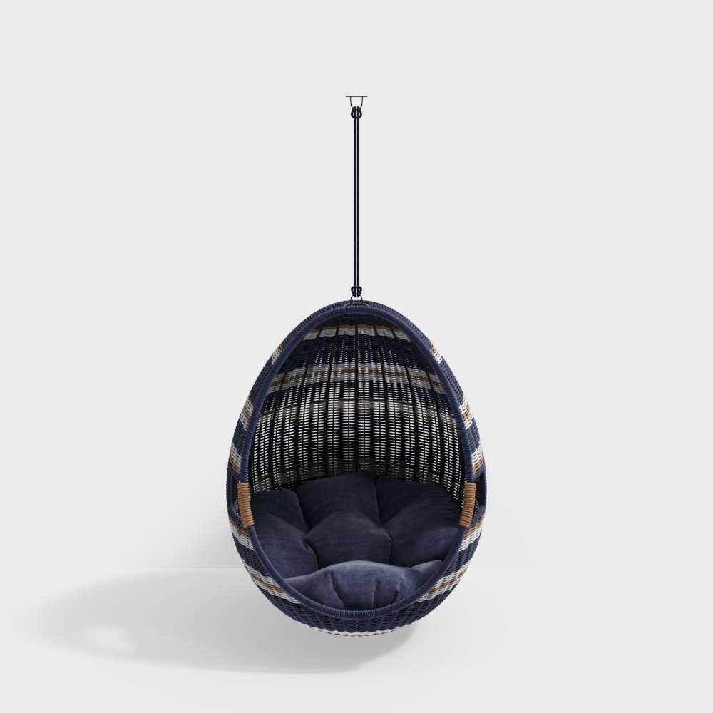 Hanging Egg Chair 3D model: Perfect Blend of Modern Comfort