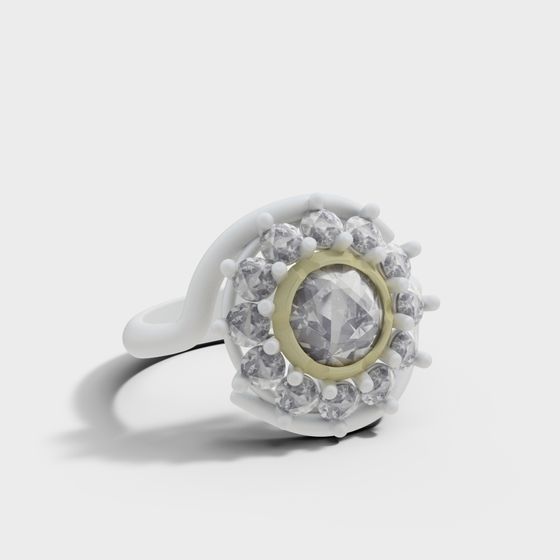 Stunning Low-Poly Ring 3D Model