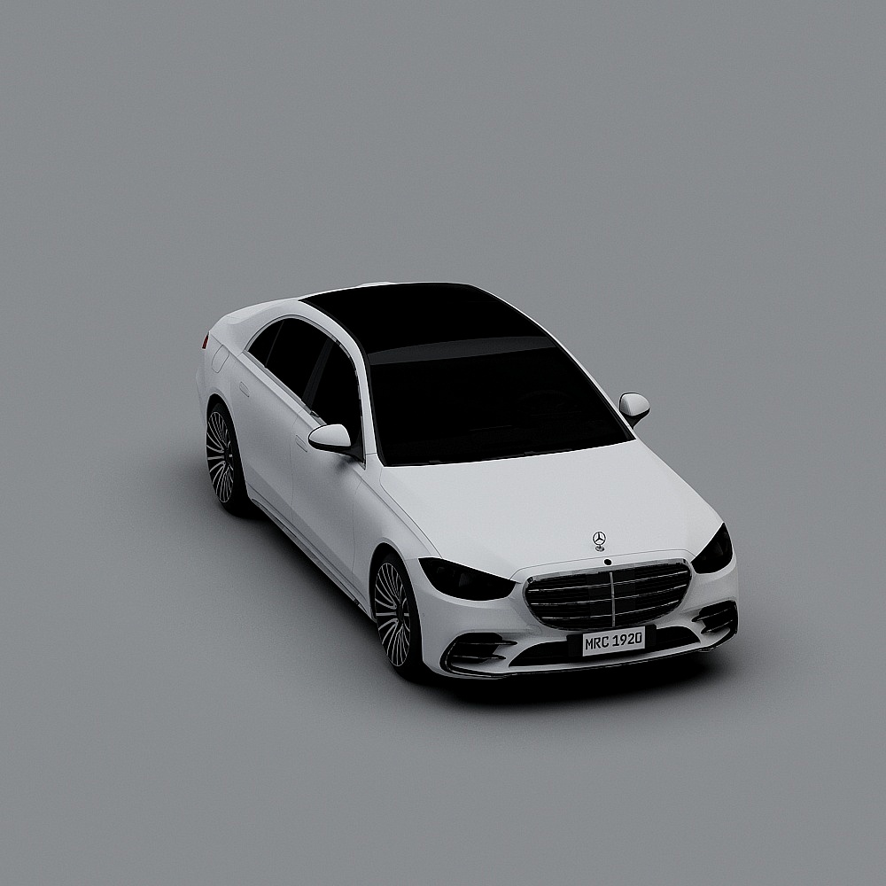 Luxurious Low-Polygon Car 3D model
