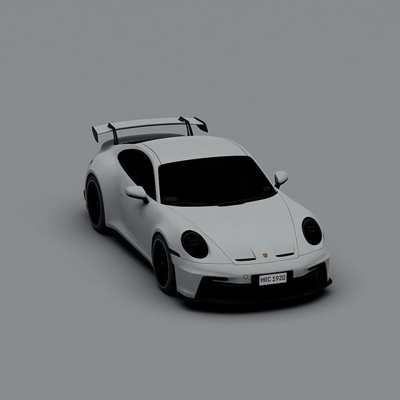 Low Poly Porsche 3D Model for Creative Projects