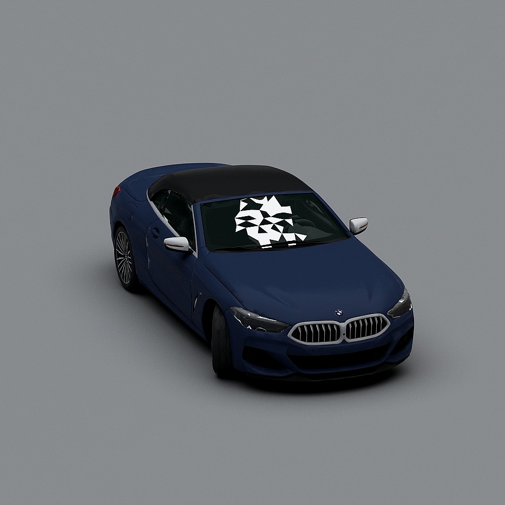 High-Detail Low-Polygon Car 3D model