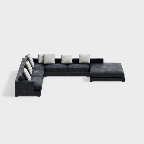 Urban Comfort 3D model Sofa for Modern Living