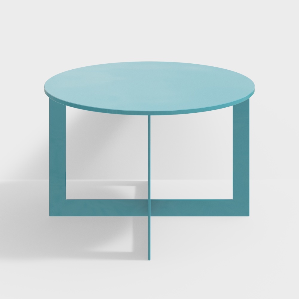 modern coffee table blue