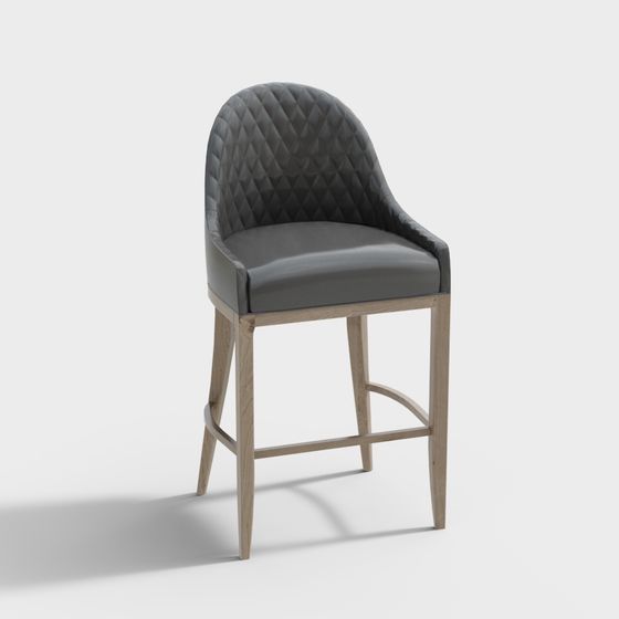 Urban Luxury Bar Stool 3D model