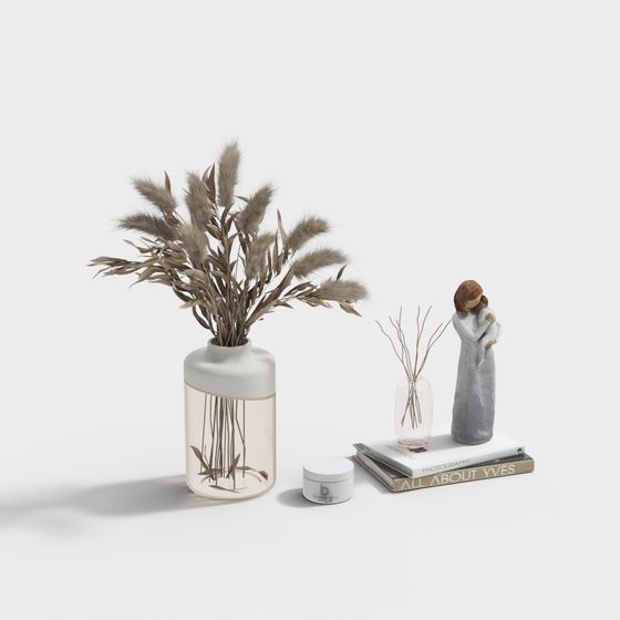 Modern Minimalist Decorative Piece 3D model