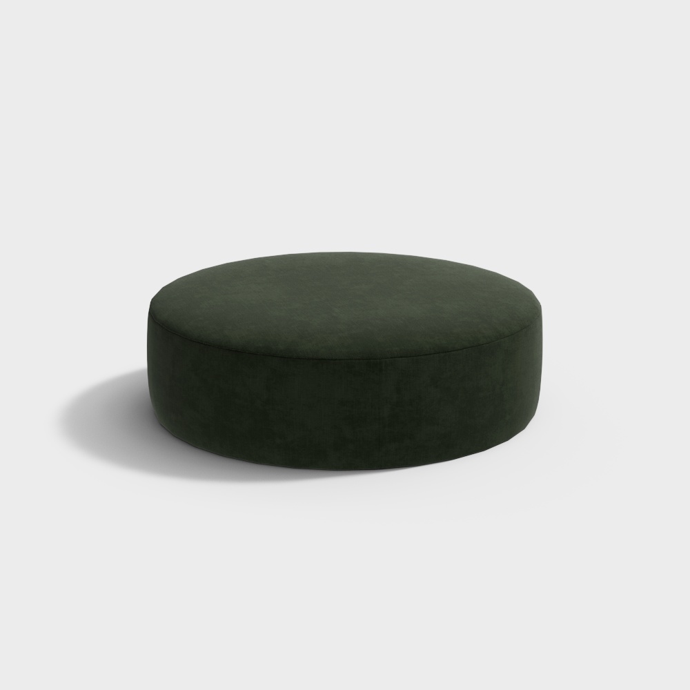 Pouf verde per soggiorno nordico