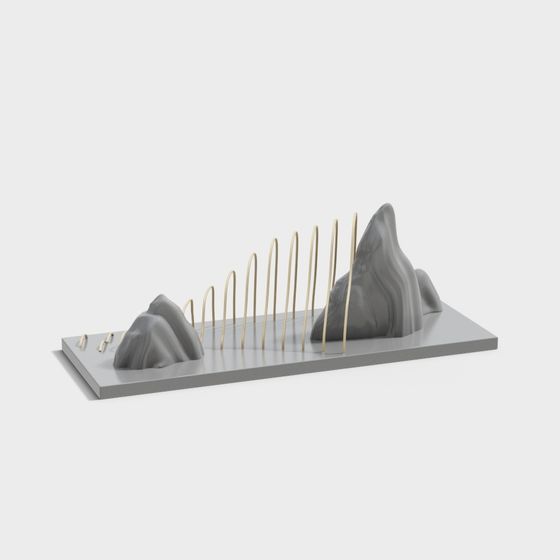New Chinese Style Metal Ornaments in Gray for Memberships