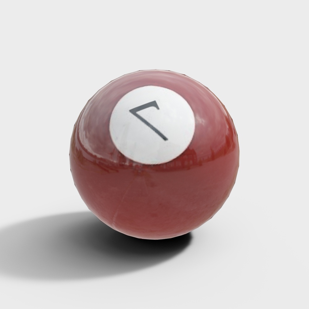 Palla da biliardo rossa