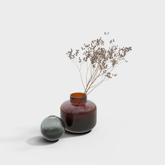 Stylish Dried Flower Aromatherapy 3D Model