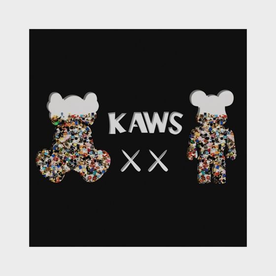 Stunning KAWS Bear 3D Model for Modern Projects