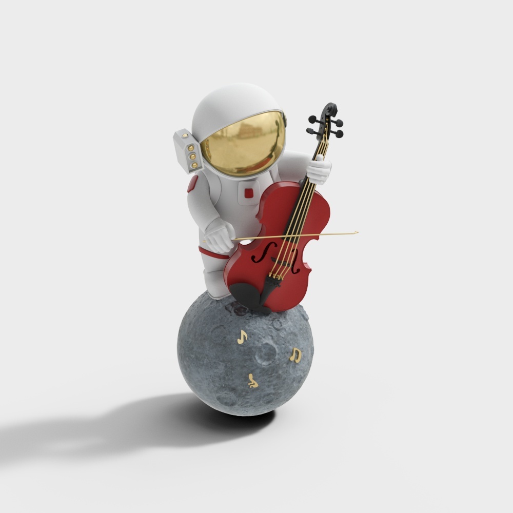 Decorazione chitarra astronauta suoni