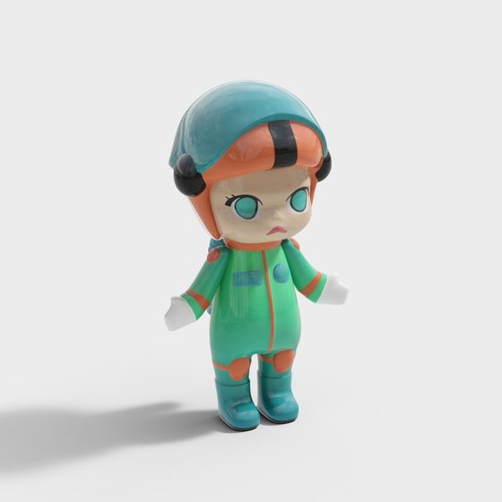 Futuristic Astronaut Character 3D model for Creative Projects