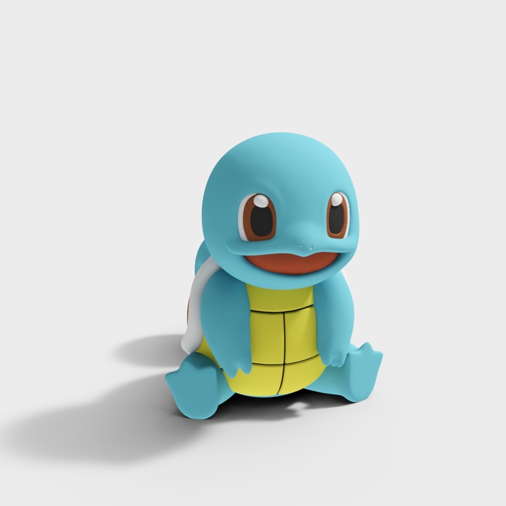 Adorable Squirtle 3D Model for Creative Projects