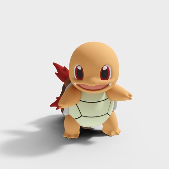 Charming Little Fire Dragon 3D model