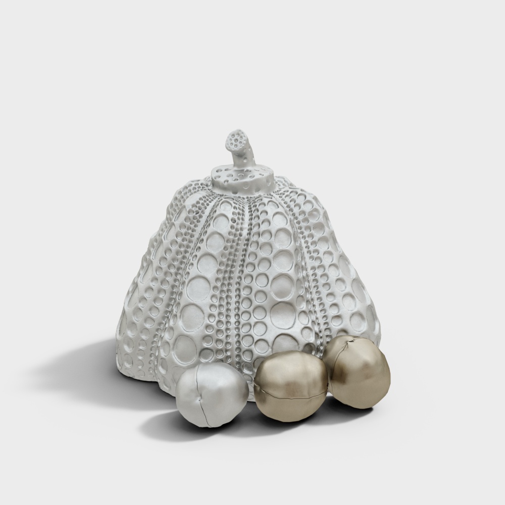 Stylish Pumpkin Lantern 3D Model – Low-Poly Halloween Decor