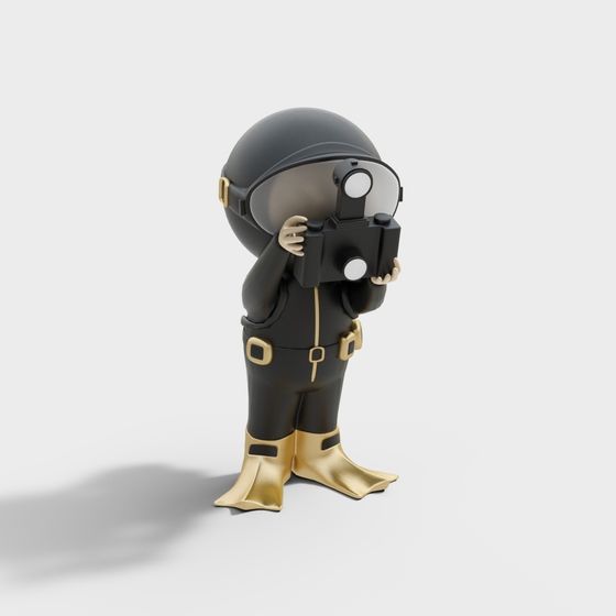 Explorer 3D model - Sci-Fi Adventure Character