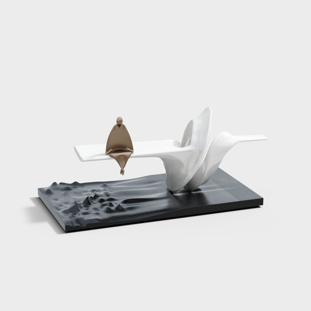 Personality minimalist character sculpture