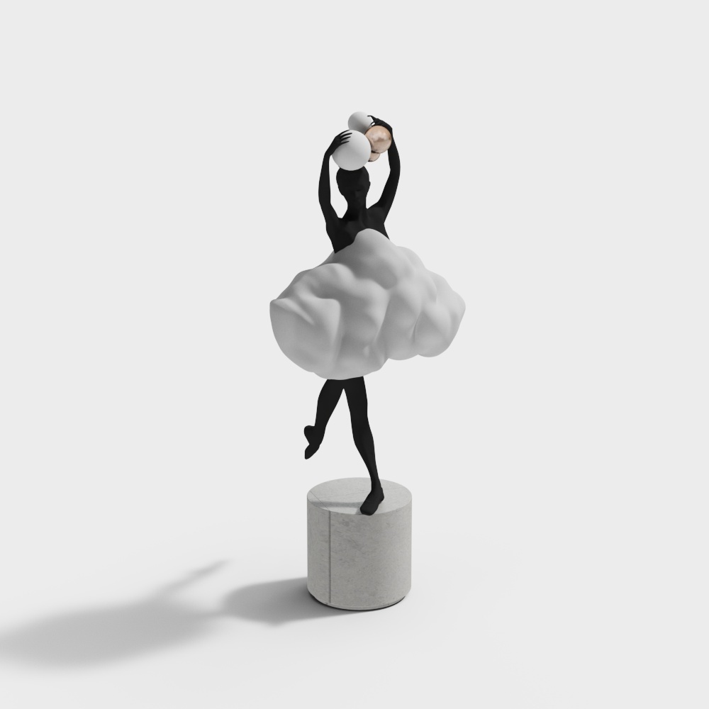 발레 처녀 조각