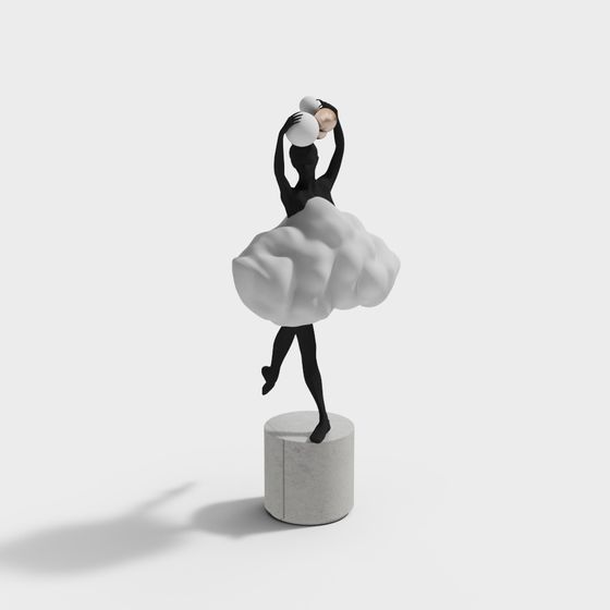 발레 처녀 조각