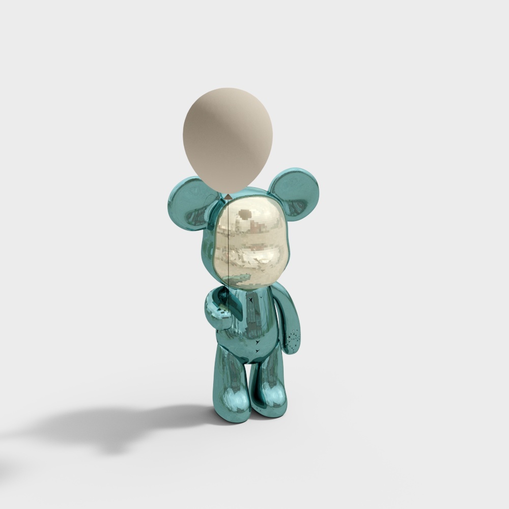 Mirror Bear 3D model - A Fusion of Reality and Virtuality