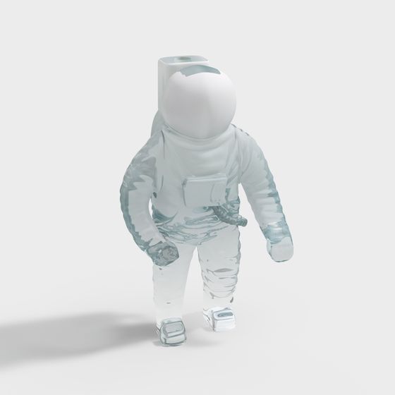 Transparent Astronaut 3D model