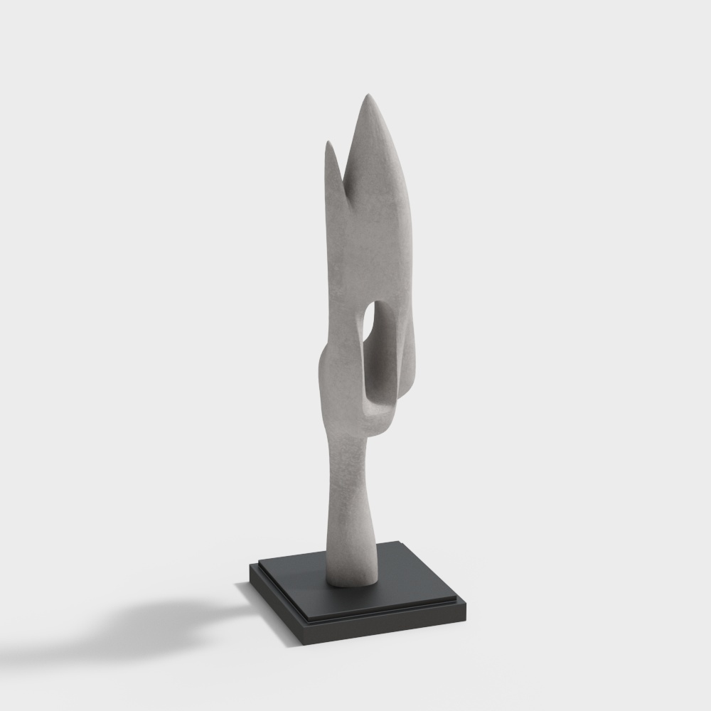 Modern abstract geometric sculpture