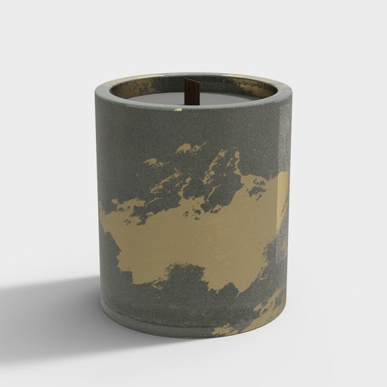 Concrete Vase 3D model - Unique Low Poly Design