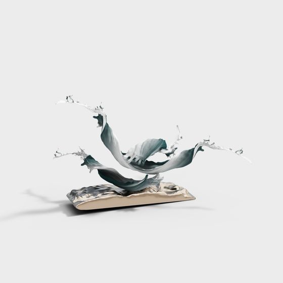 Water Dance 3D Model for Creative Works