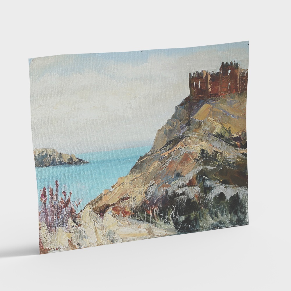 Landscape oil painting