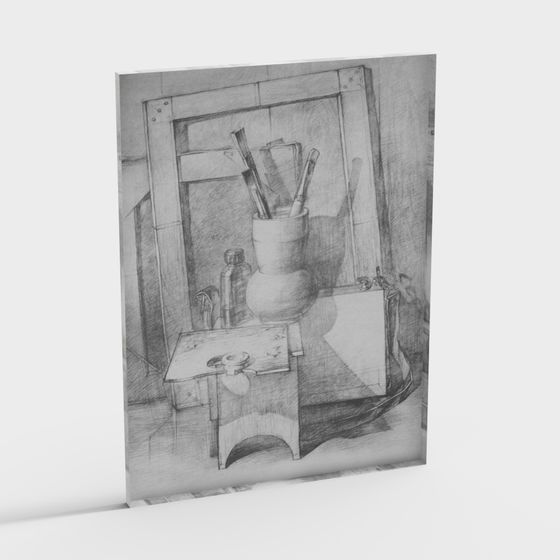 Artist's Workshop 3D model