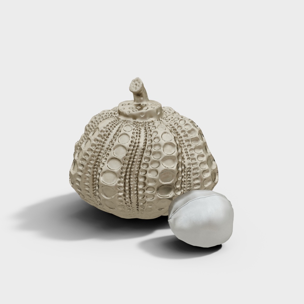 Low Poly Pumpkin 3D Model – Autumn Design Asset