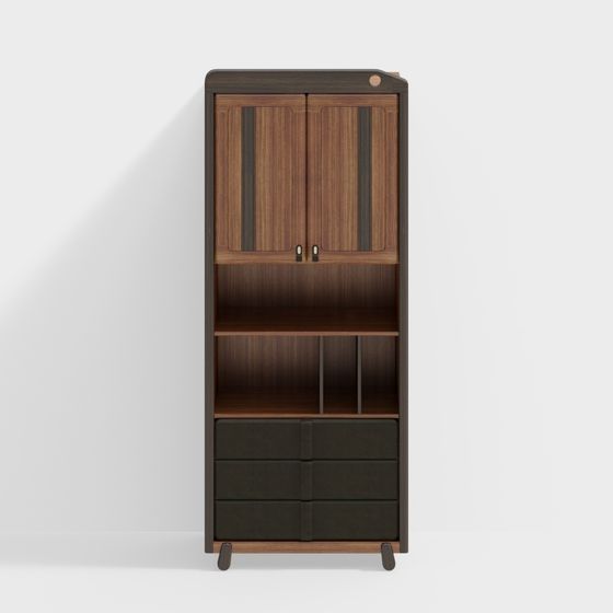 Urban Elegance Bookshelf 3D model for Modern Spaces