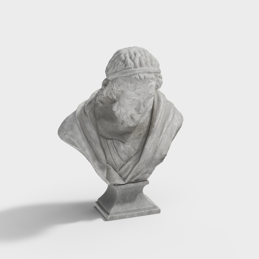 Sculpture moderne en plâtre